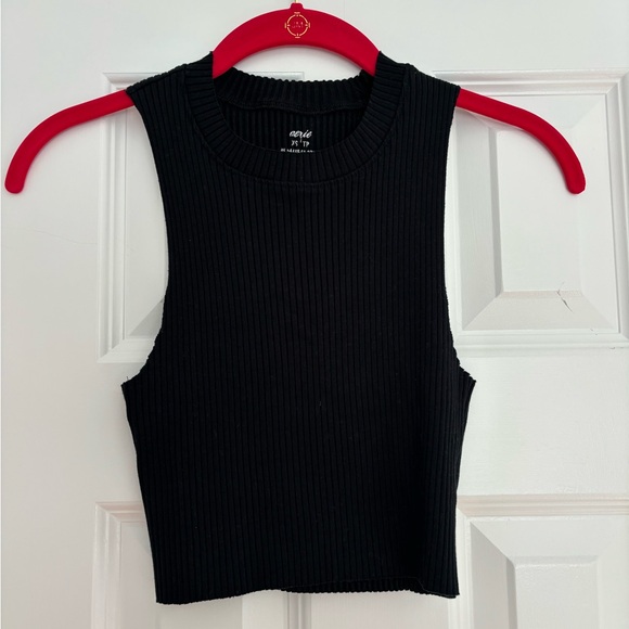 aerie Tops - Aerie Cropped Ribbed Top